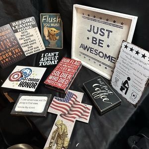 Home decor signs